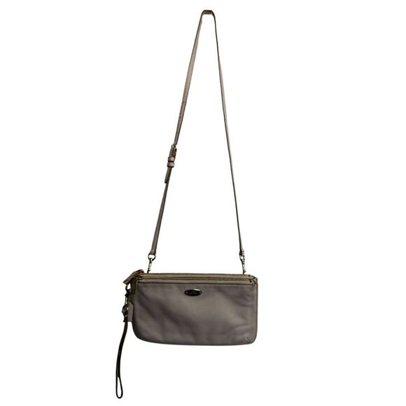 Coach Ivory Pebble Grain Leather Small Crossbody Clutch - Picture 4 of 15